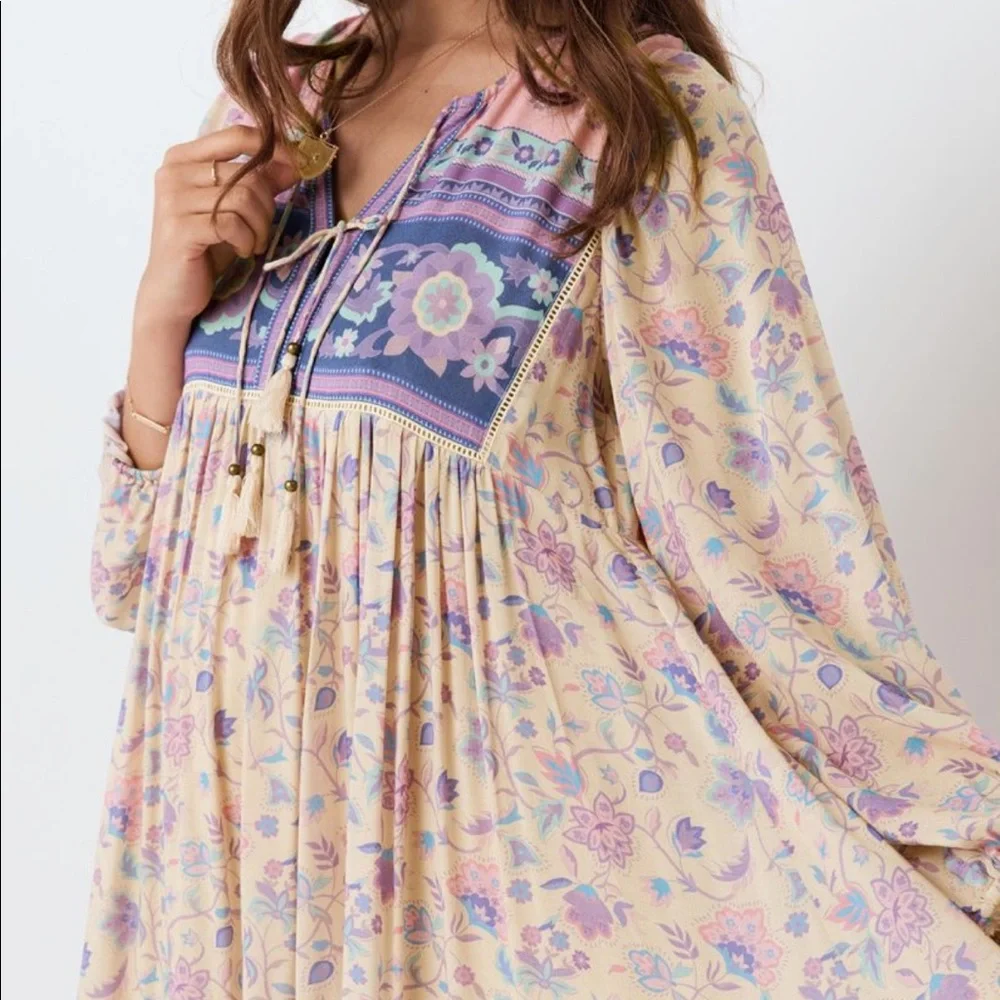 Spell Portobello Road Boho Dress in Lavender - Picture 6 of 13